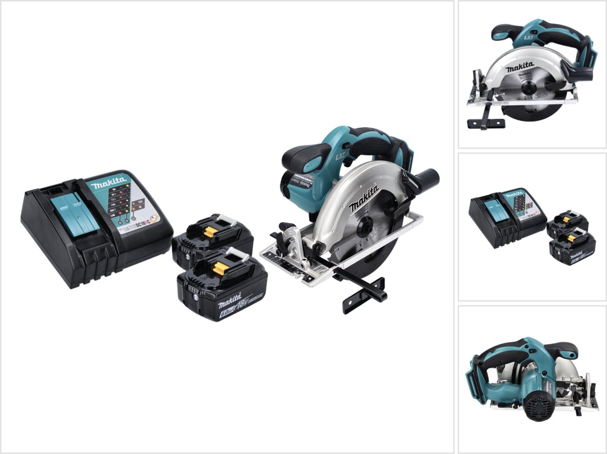 Makita DSS 611 RG accu-cirkelzaag 18 V 165 mm + 2x accu 6,0 Ah + oplader