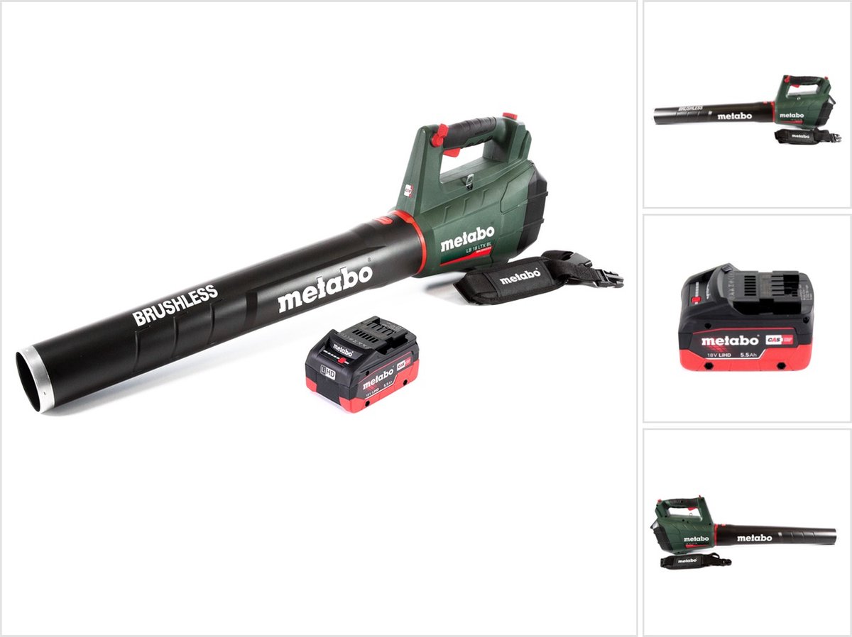 Metabo LB 18 LTX BL accubladblazer 18 V borstelloos + 1x accu 5,5 Ah - zonder lader
