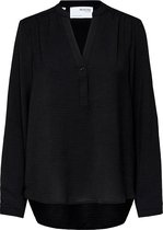 Selected Mivia Lange Mouwenshirt Zwart 40 Vrouw