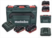 Metabo 685136000 18V LiHD accu starterset (1x 4.0Ah + 1x 5.5Ah accu) + lader in Metaloc