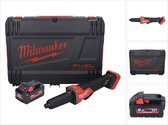 Milwaukee M18 FDGROVPDB-551X Snoerloze rechte slijper 18 V borstelloos + 1x accu 5,5 Ah + HD box - zonder lader