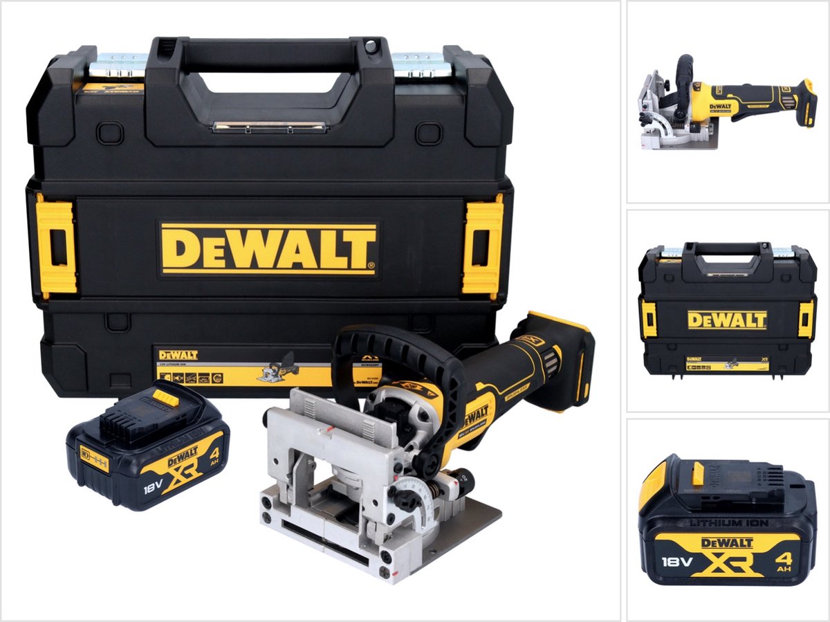 DeWalt DCW 682 NT accu vlakdeuvelfrees 18 V 102 x 20 mm borstelloos + 1x accu 4,0 Ah + TSTAK - zonder oplader