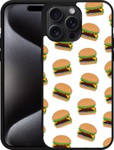 Cazy Hardcase Hoesje geschikt voor iPhone 15 Pro Max Burgers