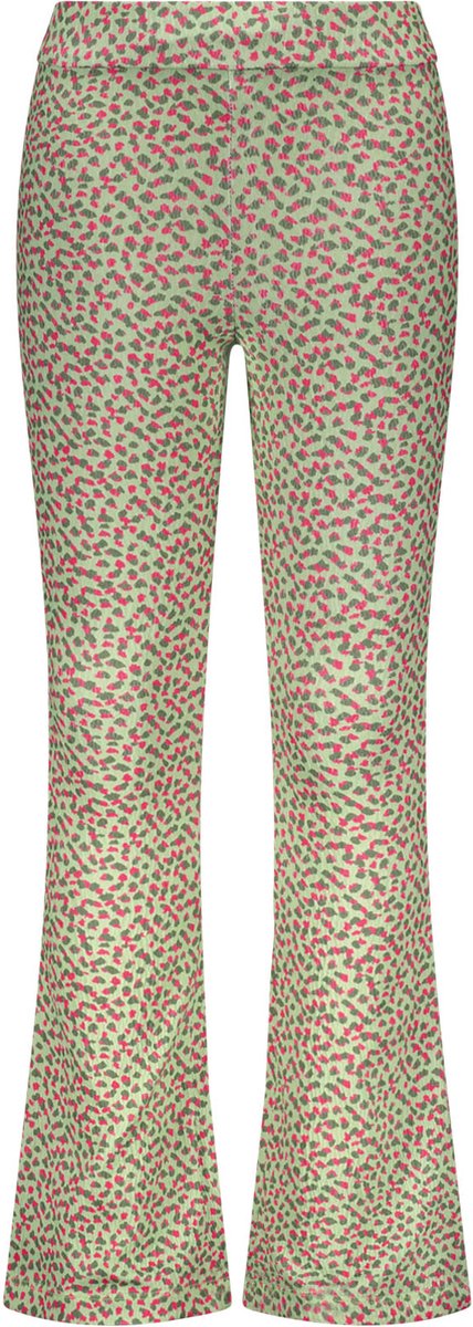 Like Flo F402-5620 Meisjes Broek - Soft green Dot - Maat 164