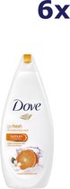 Dove Go Fresh Manderin & Tiaré Flower Revitalize Women - 6 x 250  ml - Douche Gel - Voordeelverpakking