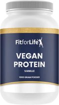 Fit for Life Vegan Eiwit Pro - Mix van verschillende plantaardige eiwitten - Proteïne poeder - Eiwit poeder - Eiwit Shakes - Vanille smaak - 1000 gram (30 shakes)