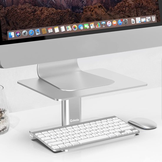 Monitorstandaard verhoger, metalen computerstandaard - Dual Monitor ...