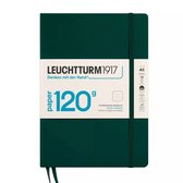 Carnet Leuchtturm1917 - 120 grammes - carnet moyen A5 – pointillé - vert forêt