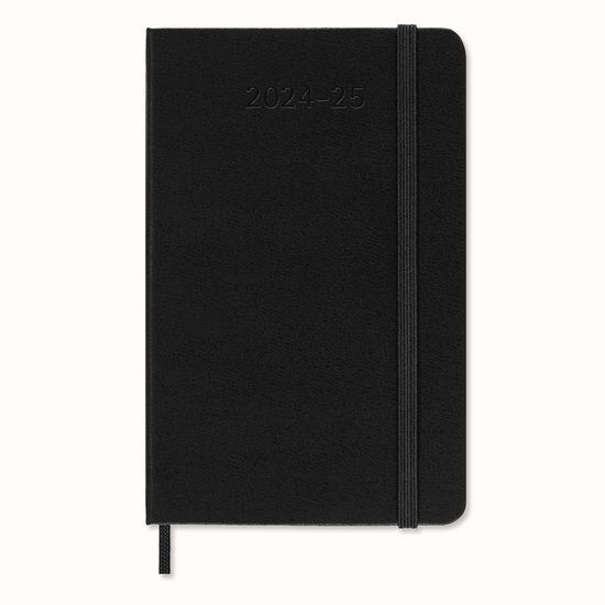 Moleskine 18 Maanden Agenda - 2024/25 - Wekelijks - Pocket - Harde Kaft - Zwart