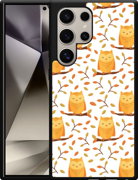 Cazy Hardcase Hoesje geschikt voor Samsung Galaxy S24 Ultra Cute Owls