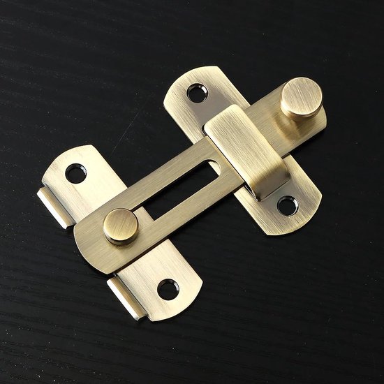 Roestvrij stalen deurvergrendeling Hasp & hangslot met schroeven, 4 inch Heavy Duty deurbeslag sloten Hasp en waterdicht deurslot, Shed Lock Staple voor slaapkamer badkamer deurkast huisdier kooi