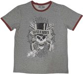 Guns N' Roses - Faded Skull Heren T-shirt - 2XL - Grijs