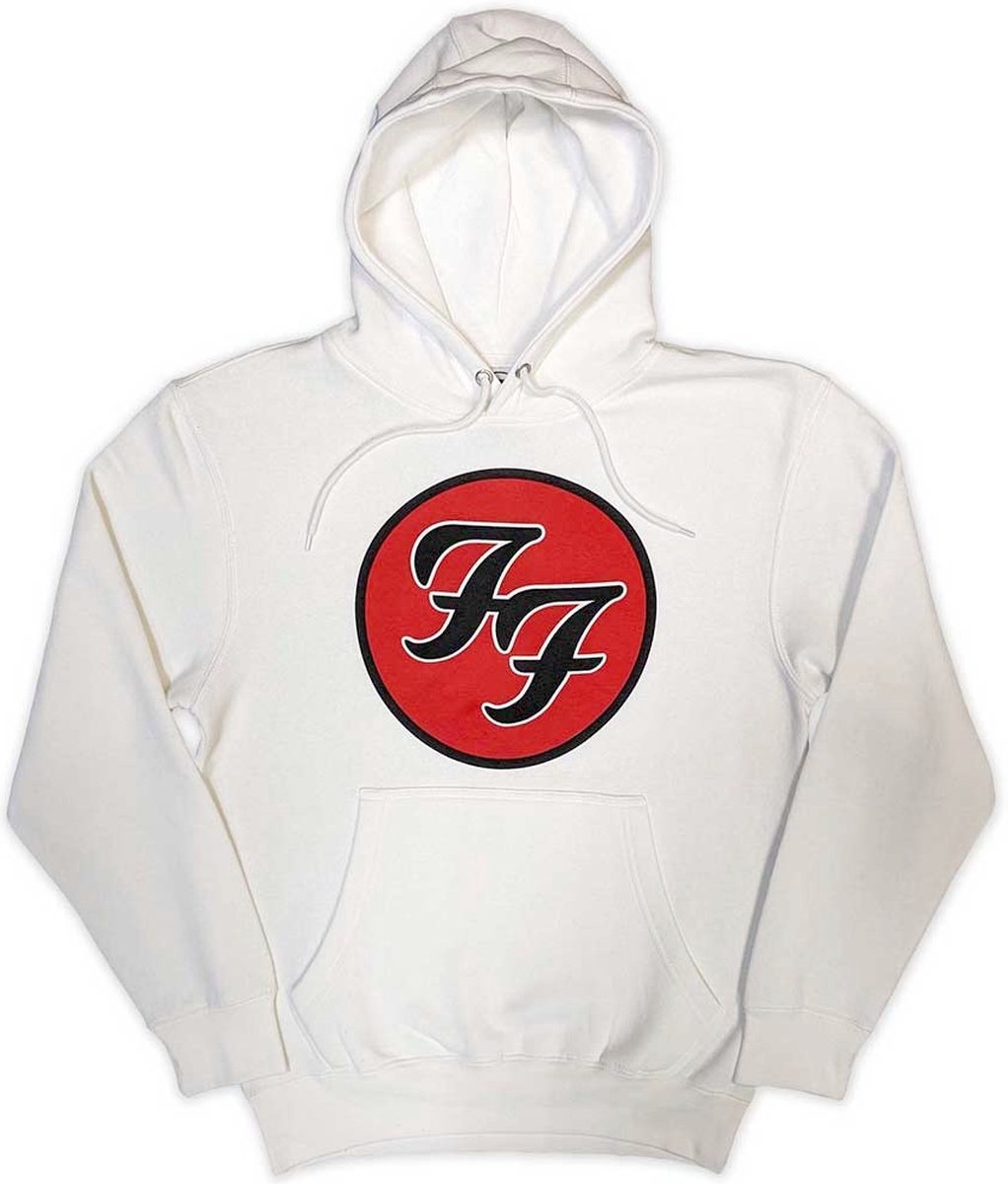Foo Fighters - FF Logo Hoodie/trui - L - Wit