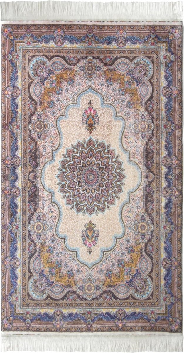 Gebedskleed Islam - "Turkse Luxe: Pure White Blossom Gebedskleed - 8 mm Dik, Gewatteerde Editie"