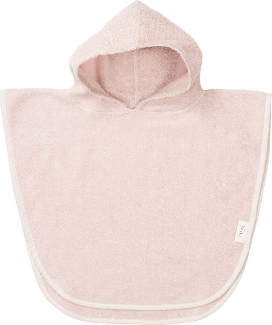 Koeka poncho de bain bébé Dijon Daily - 74/80 - coton - rose clair