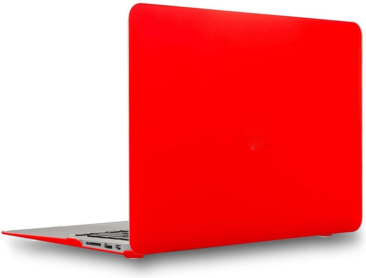 Laptopcover - Geschikt voor MacBook Air 13,3 inch - Case - Cover Hardcase - A1932/A2179/A2337 M1 (2018-2020) - Fel Rood
