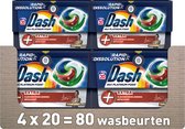 Dash 4in1 PODS - + Détachant Extra - Capsules de détergent - Pack économique 4 x 20 lavages