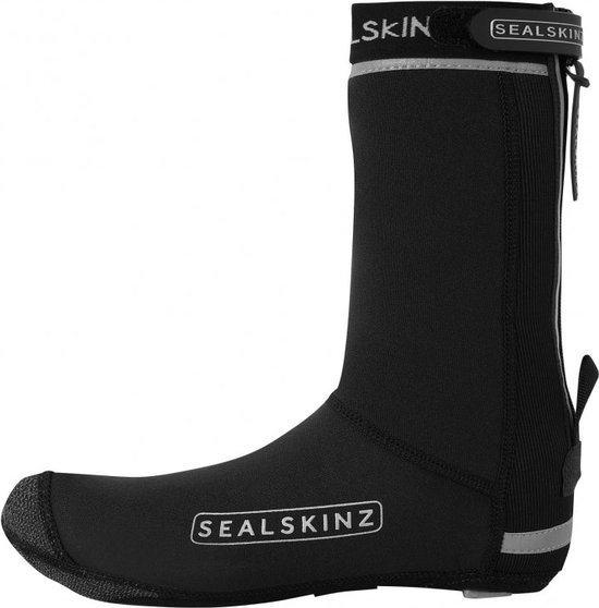 Sealskinz Hempton fietsoverschoenen met gesloten zool Black - Unisex - maat XL