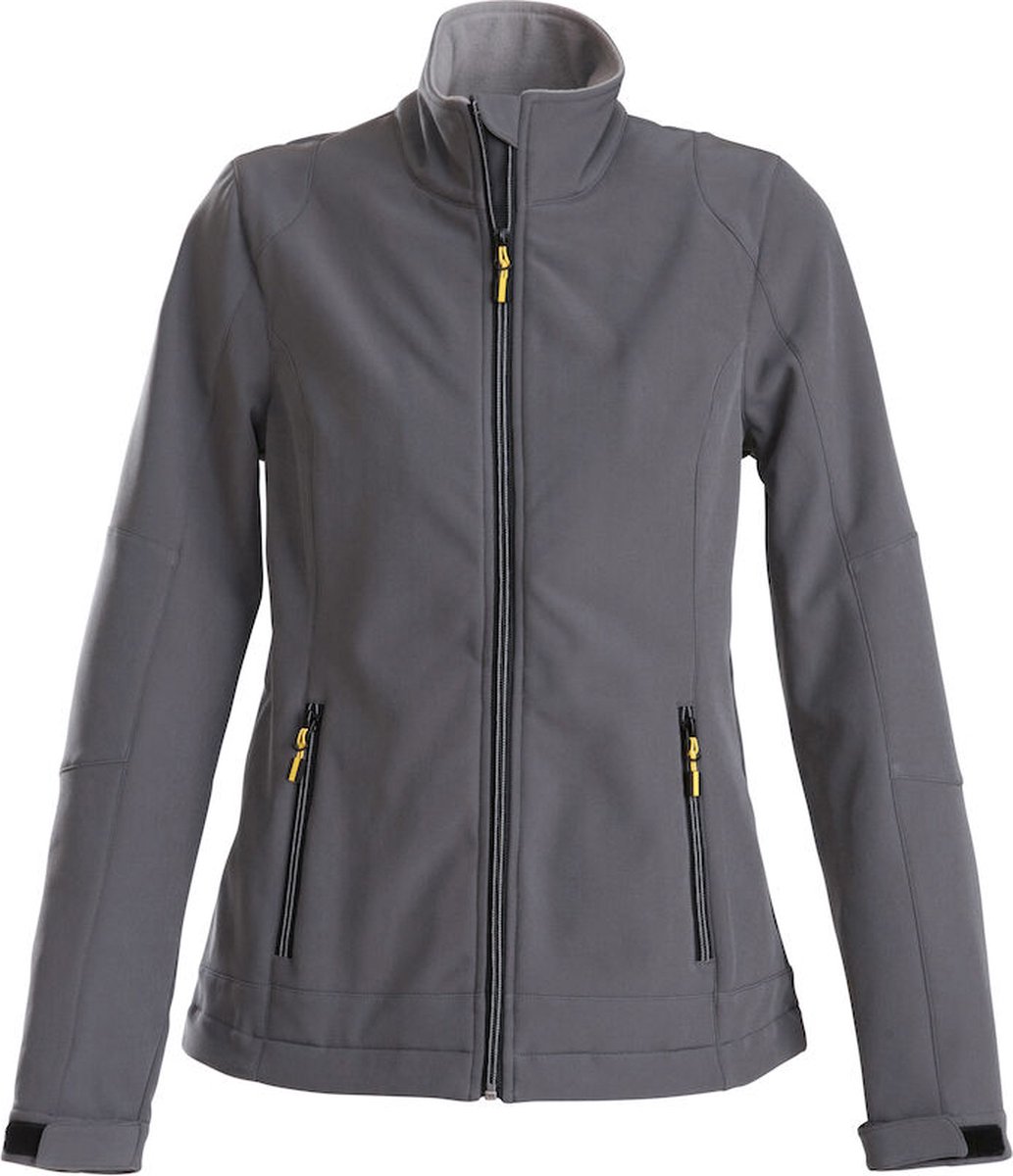 Printer SOFTSHELL JACKET TRIAL LADY 2261045 Staalgrijs