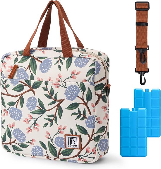 HOMESPON Geïsoleerde lunchtas voor vrouwen mannen volwassenen waterdichte koeltas lunchbox draagtas voor picknick, werk, strand, kamperen en reizen (Medium, roze