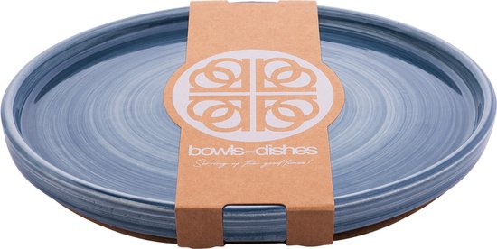 Assiette Mano 28 centimètres Ø - Bleu-Gris
