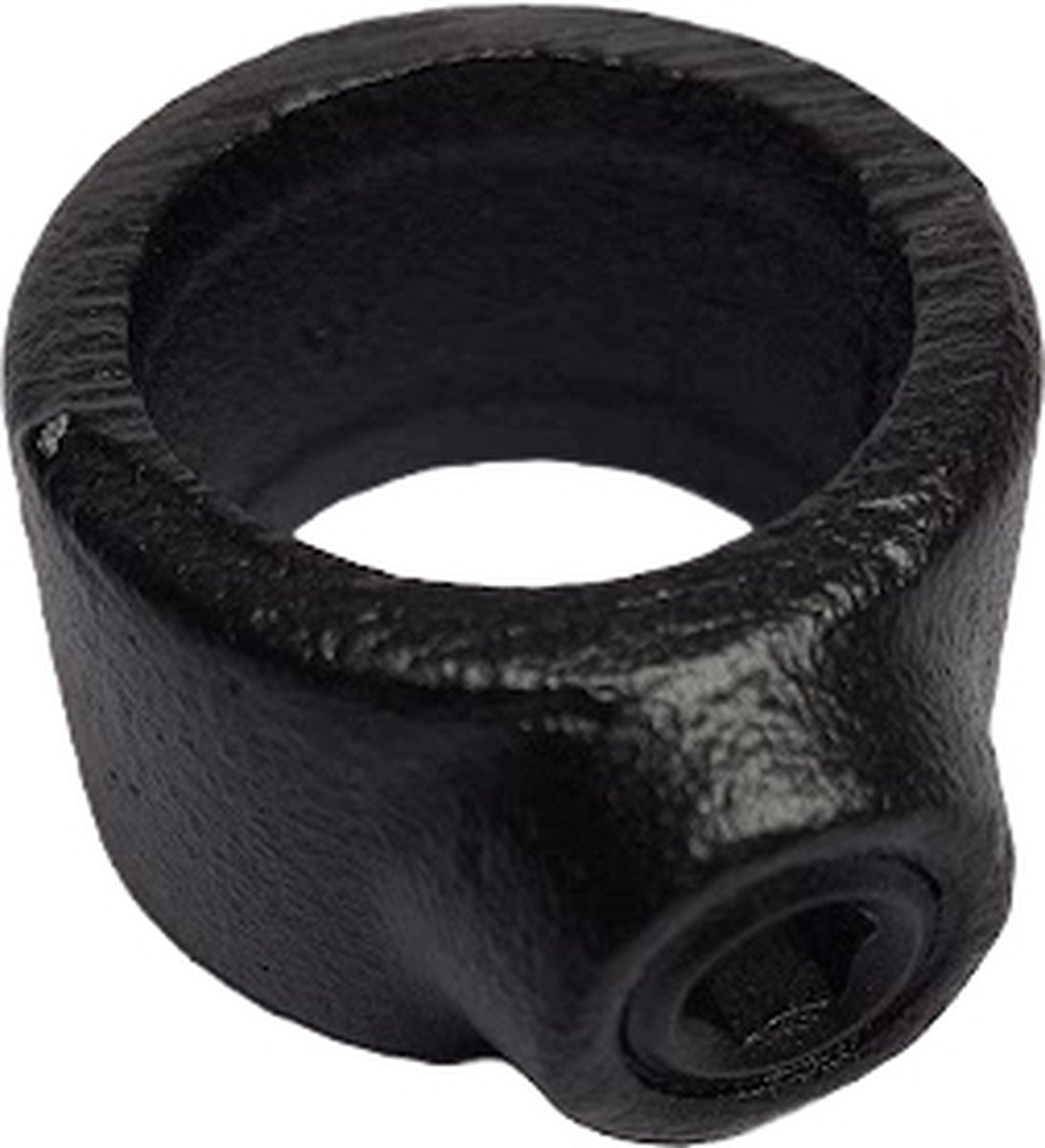 Buiskoppeling Zwart - Ring - Ø 26,9mm - Matzwart gecoat - ABsteigerhout