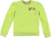 Meisjes sweater - Babette - Lime groen