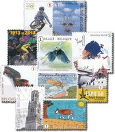 Bpost - BE1 - Paquet original de 10 timbres-poste très variés - Envoi en Belgique - Tarif 1