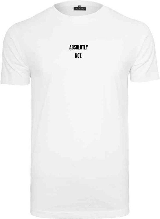 Mister Tee - Absolutely Not Heren T-shirt - 3XL - Wit
