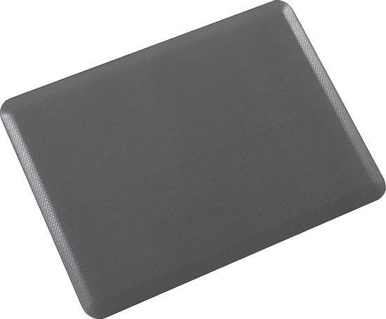 Antislip keukenmat anti-vermoeidheidsmat keukenloper schuimvloermatten PVC afwasbaar looptapijt vloermat (grijs, 44x70cm)