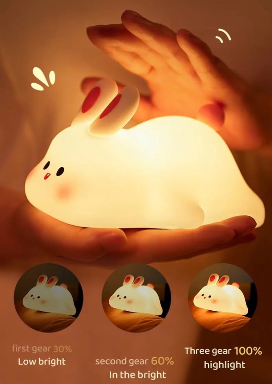 My Arc - GlowBunny - Nachtlampje - Baby Kamer - Led Dimmer - Speelgoed - Handige Bediening van My Arc — afbeelding 3