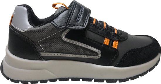 Geox - Briezee - Mt 24 - Velcro elastiek sportieve sneaker - zwart orange