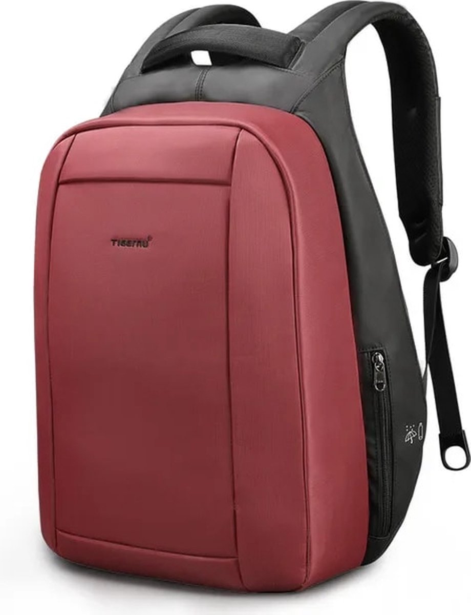Comfort Living- Rugzak Top Design - Anti Diefstal - School - reizen - ROOD