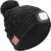Bonnet de bonnet LED, Mains libres Led Lampe de poche Lampe frontale  Chapeau, Chapeau de casquette en tricot chaud