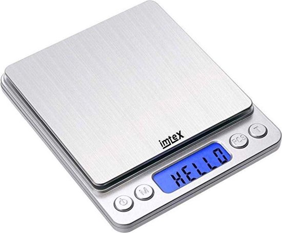 IMTEX Precisie Digitale Weegschaal 500 gram x 001 gram