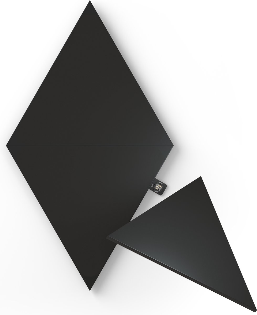 Nanoleaf Shapes Ultra Black Triangles Uitbreidingspakket - Slimme Verlichting - 3 LED/RGB Panelen