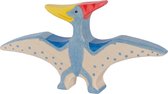 Holztiger Pteranodon. 16 cm. 16 x 2,3 x 8,5 cm.