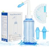 Irrigateur Nasal - 300 ml - 20 Sachets Sains - 10 Autocollants Autocollants - Enfants et Adultes - Adultes - Rinceur Nasal - Pot Neti