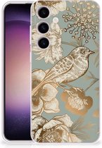 TPU Case geschikt voor Geschikt voor Samsung Galaxy S24 Vintage Bird Flowers