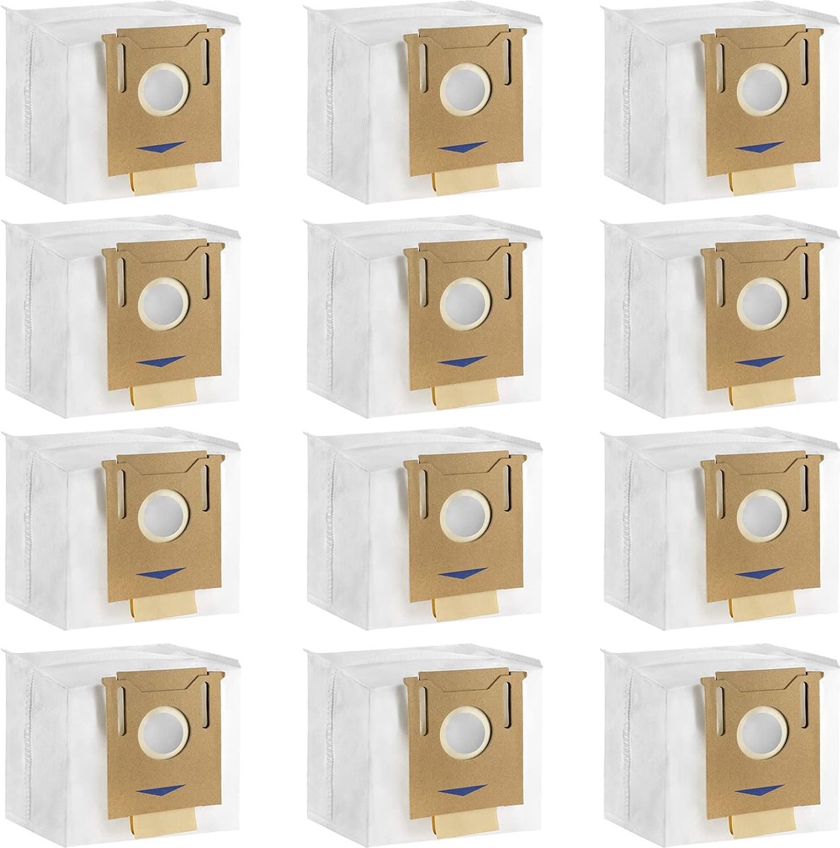12 Pack Stofzakken geschikt voor ECOVACS Deebot N8 Pro Plus/N8 Pro T8 T8MAX T8Power T8AIVI T8+T8 AIVI+T9 AIVI T9 PRO T9 MAX DX93 DDX96 Stofzuiger Onderdelen