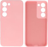 Fashion Backcover Telefoonhoesje - Color Hoesje - Geschikt voor de Samsung Galaxy S23 - Roze
