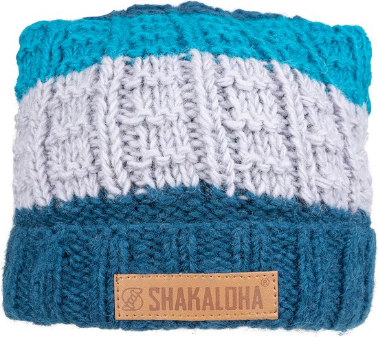 Shakaloha Gebreide Wollen Muts Heren & Dames Beanie Hat van schapenwol Halve Fleece Voering - Bixer Beanie Green Unisex - One Size Wintermuts
