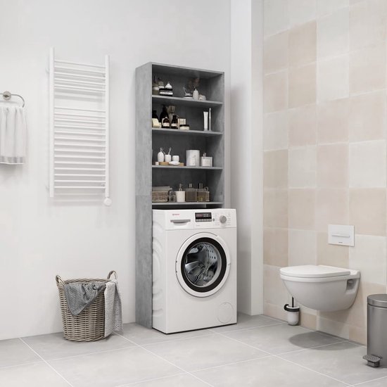 vidaXL Wasmachinekast 71x71,5x91,5 cm grijs sonoma eikenkleurig vidaXL Wasmachinekast 71x71,5x91,5 cm grijs sonoma eikenkleurig