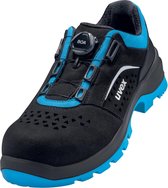 Uvex 9558 9558244 Chaussures de sécurité basses S1P Zwart/ bleu 1 paire