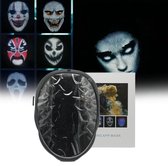 Adeltech - Bluetooth LED masker - Met App - Verkleedmasker - Custom Text - Custom draw - Zwart