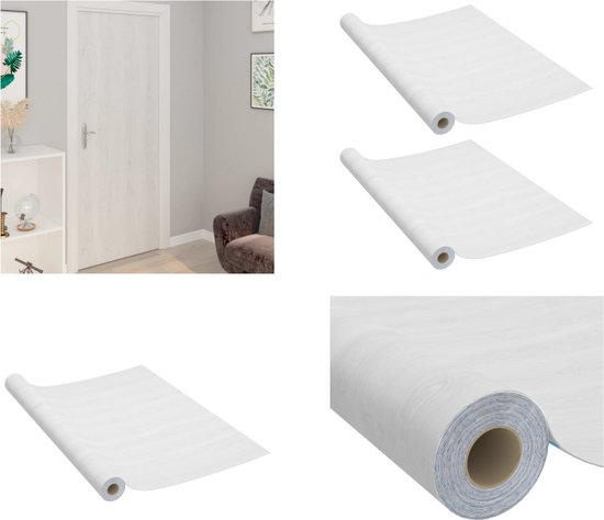 vidaXL Deurfolies zelfklevend 2 st 210x90 cm PVC withoutkleurig - Deurfolie - Deurfolies - Zelfklevende Deurfolie - Zelfklevende Deurfolies