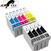 FoxProducts® T1285 XL 10 kleuren T1284 T1283 T1282 T1281 - inktcartridge - Geschikt voor Epson - Stylus SX125 - SX130 - SX235W - SX420W - SX425W - SX435W - SX445W - Stylus Office BX305F - BX305FW