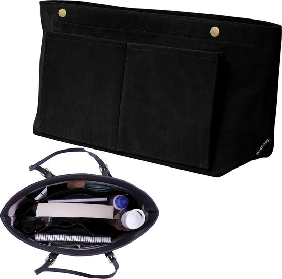 Inner-Bag - Tas Organizer - Bag in Bag - Zwart L - Premium kwaliteit