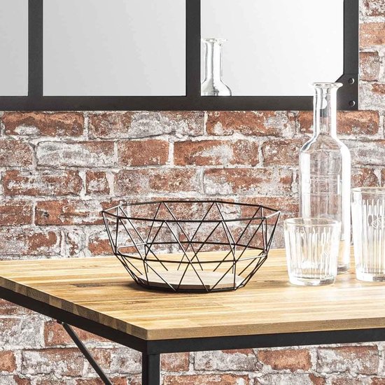 EMKE Lavabo Mural En Forme De U En Céramique 30,3 X 25,5 X 12 Cm, Bleu