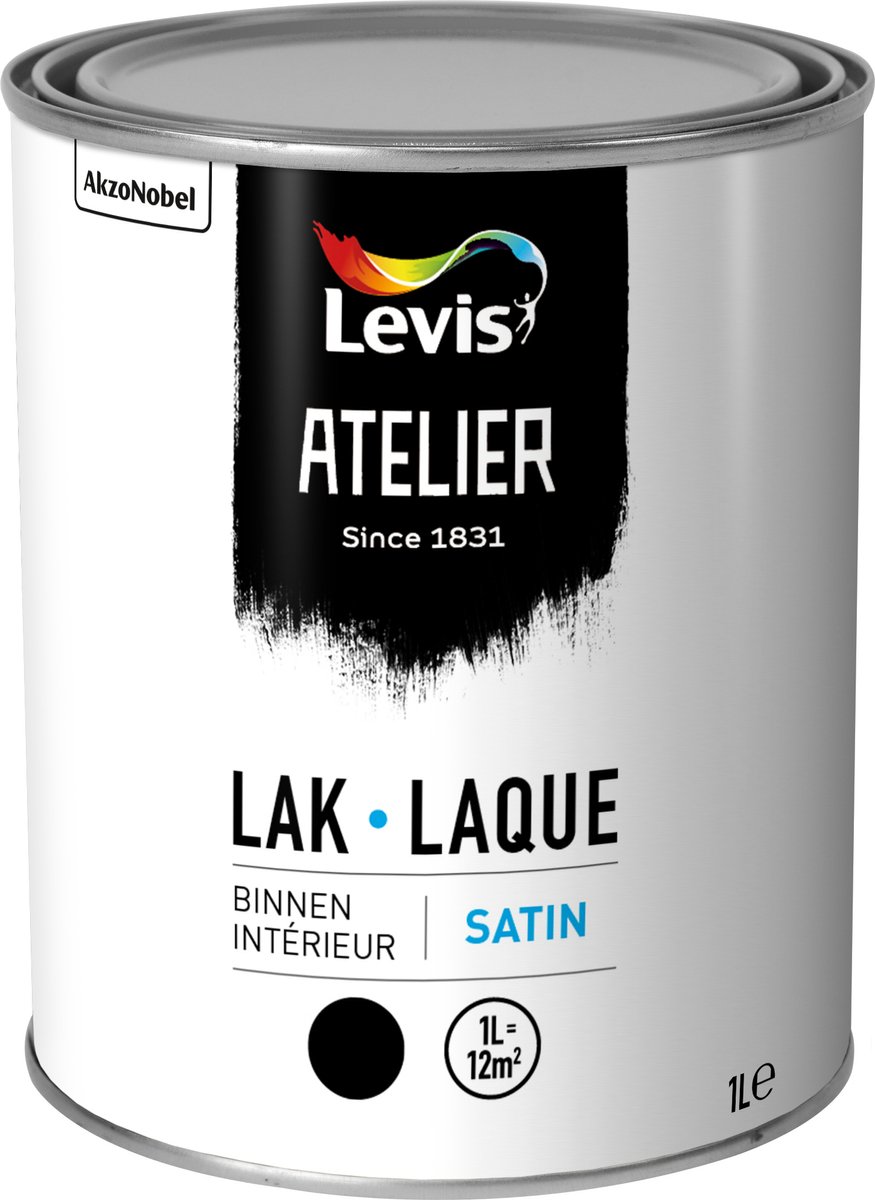 Levis Atelier Lak Binnen Satin - 0.5L - Wit